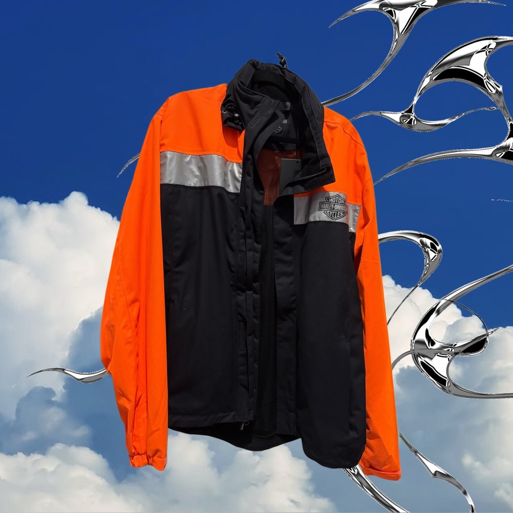 Size L Harley-Davidson Women’s Full Speed II Waterproof Rain Jacket with Hood
